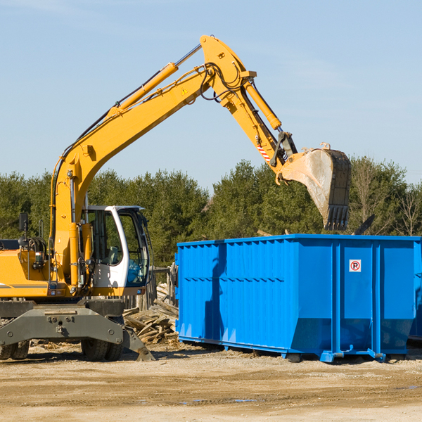 what are the rental fees for a residential dumpster in Brown Illinois